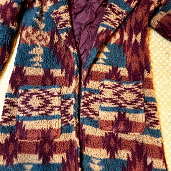 Ariat Katharine Aztec Coat Womens SZ M Fleece Western Navajo Southwest Country - Picture 14 of 16
